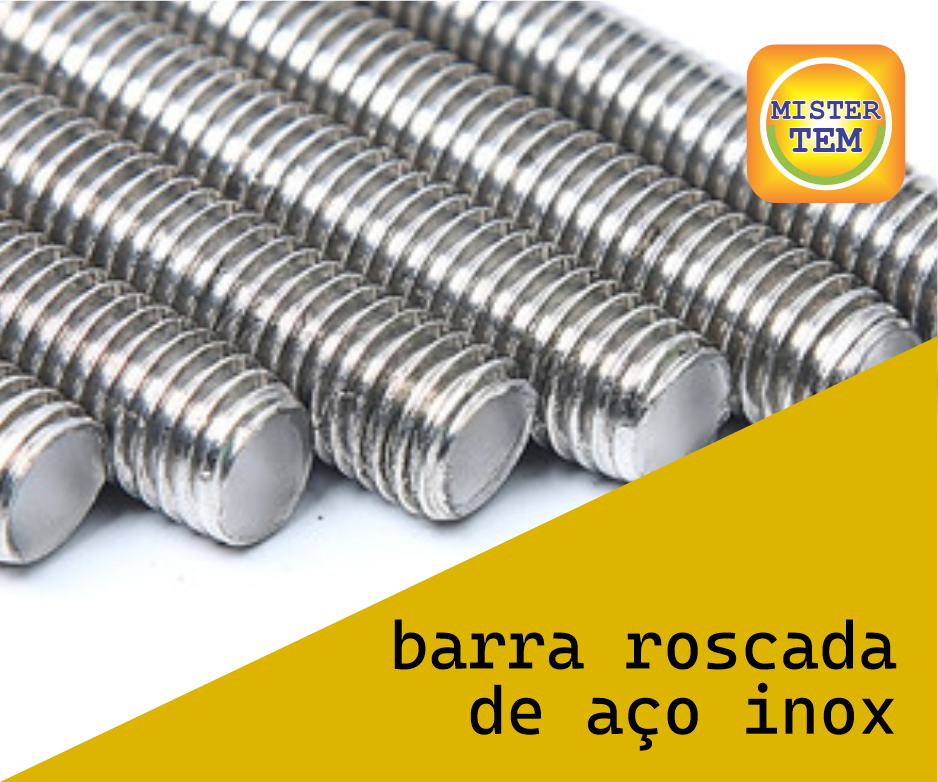 Barra roscada de aço inox