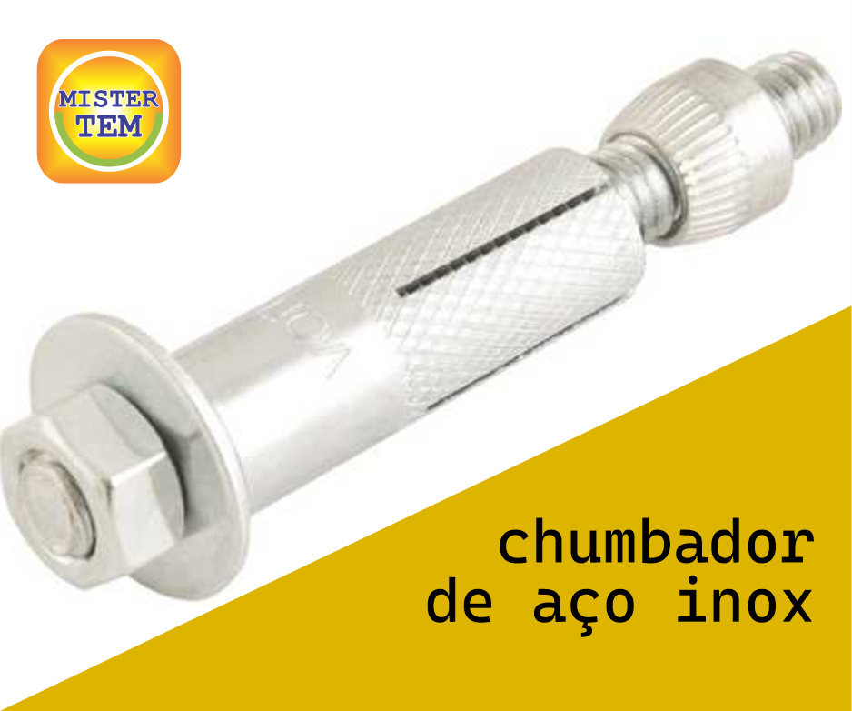 chumbador de aço inox